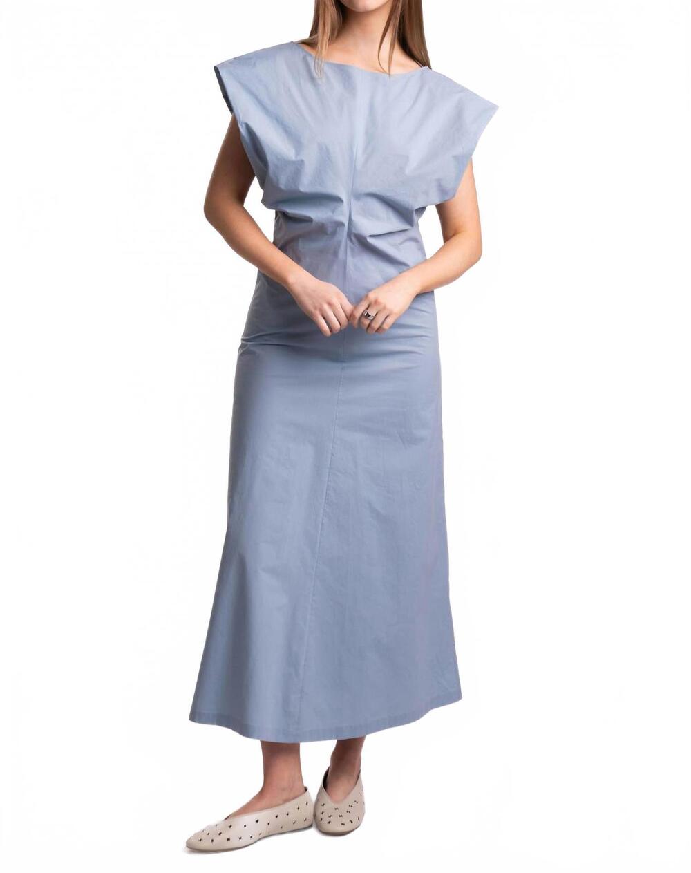 NEW ALYSI abito sleeveless dress in cielo